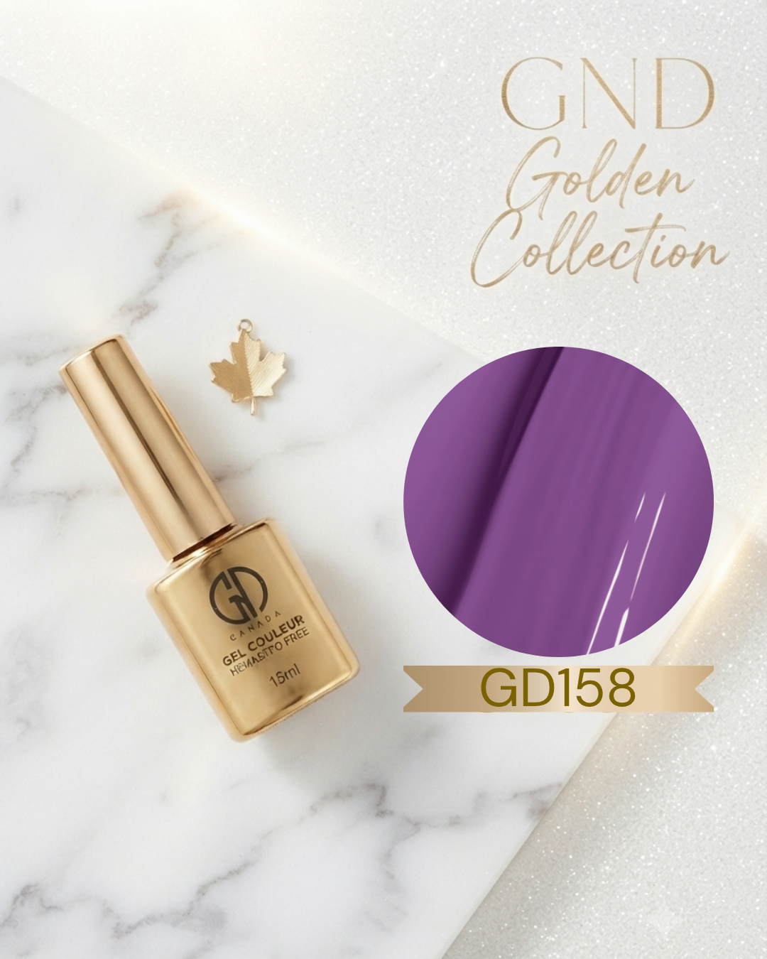 GND GOLDEN GEL COULEUR - GD158 - Secret Nail & Beauty Supply