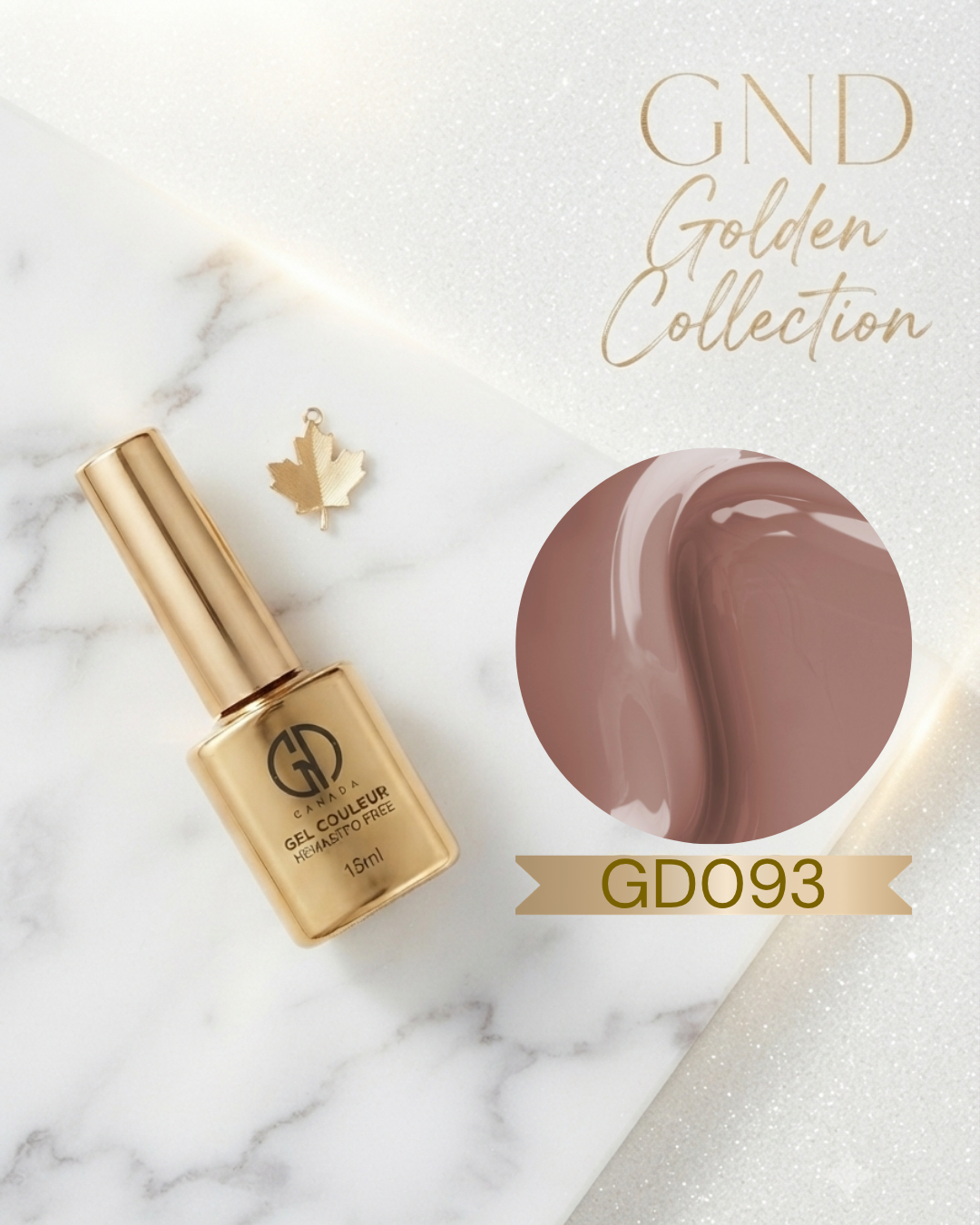 GND GOLDEN GEL COULEUR - GD093 - Secret Nail & Beauty Supply