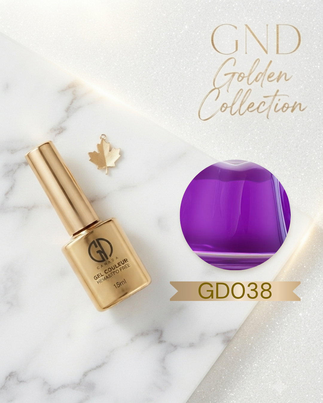 GND GOLDEN GEL COULEUR - GD038 - JELLY PURPLE