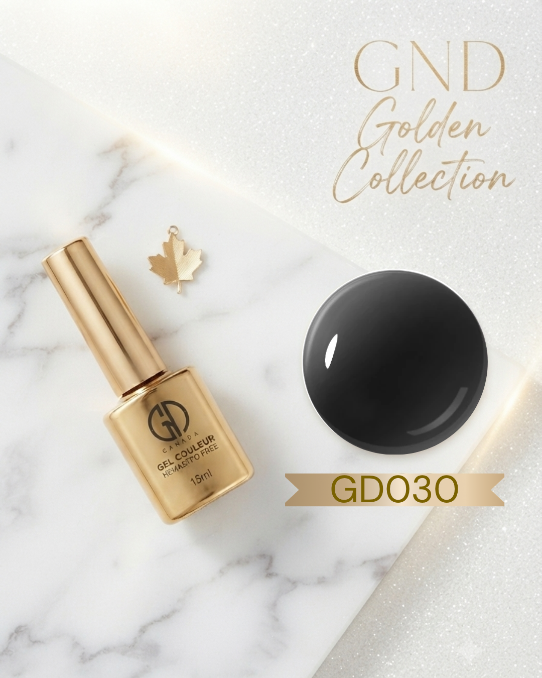 GND GOLDEN GEL COULEUR - GD030 - Black Jelly