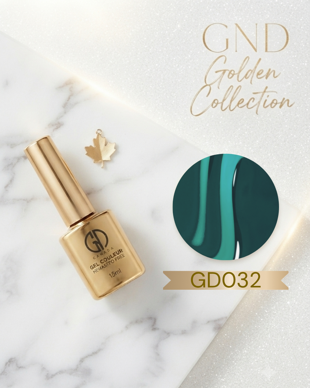 GND GOLDEN GEL COULEUR - GD032 - JELLY TEAL