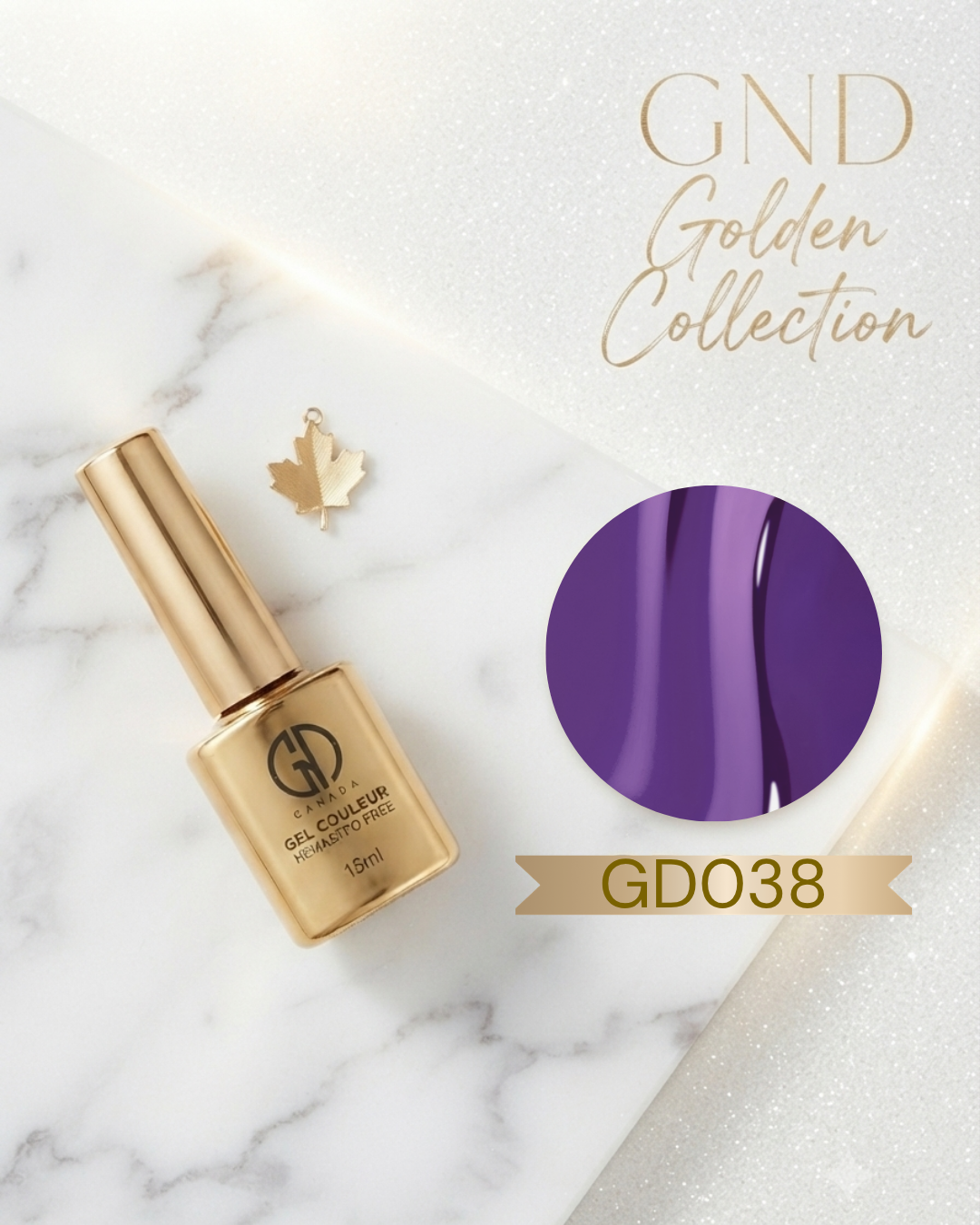 GND GOLDEN GEL COULEUR - GD038 - JELLY PURPLE