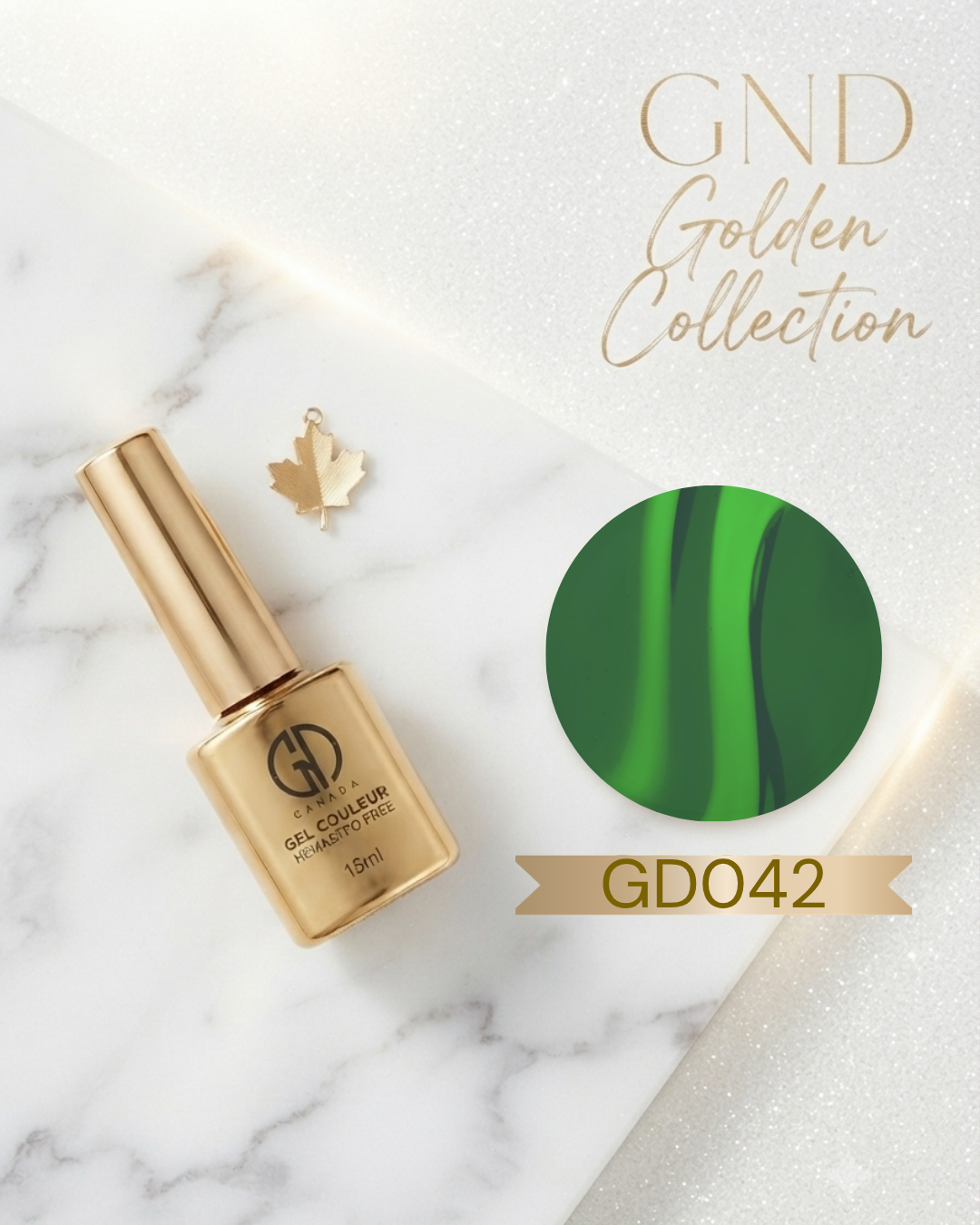 GND GOLDEN GEL COULEUR - GD042 - JELLY GREEN