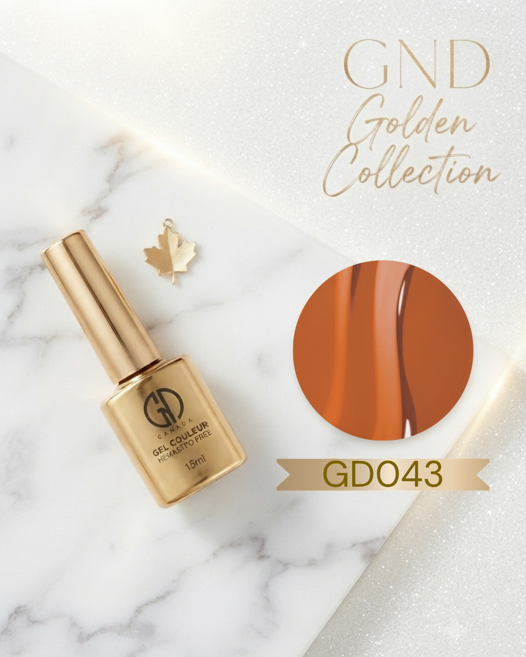 GND GOLDEN GEL COULEUR - GD043 - JELLY ORANGE