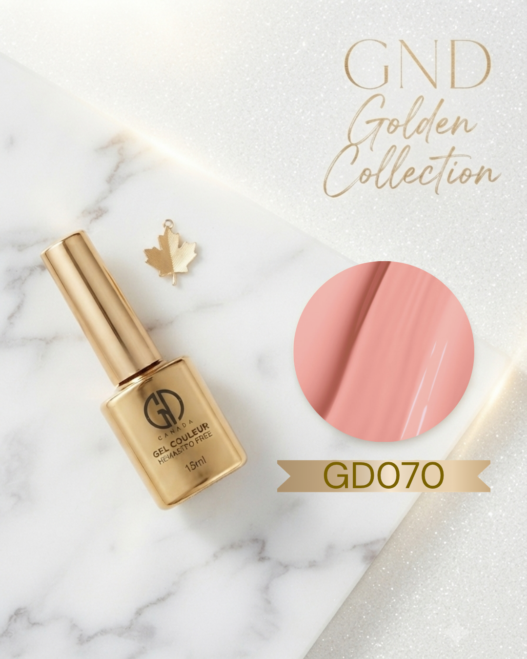 GND GOLDEN GEL COULEUR - GD070 - Secret Nail & Beauty Supply