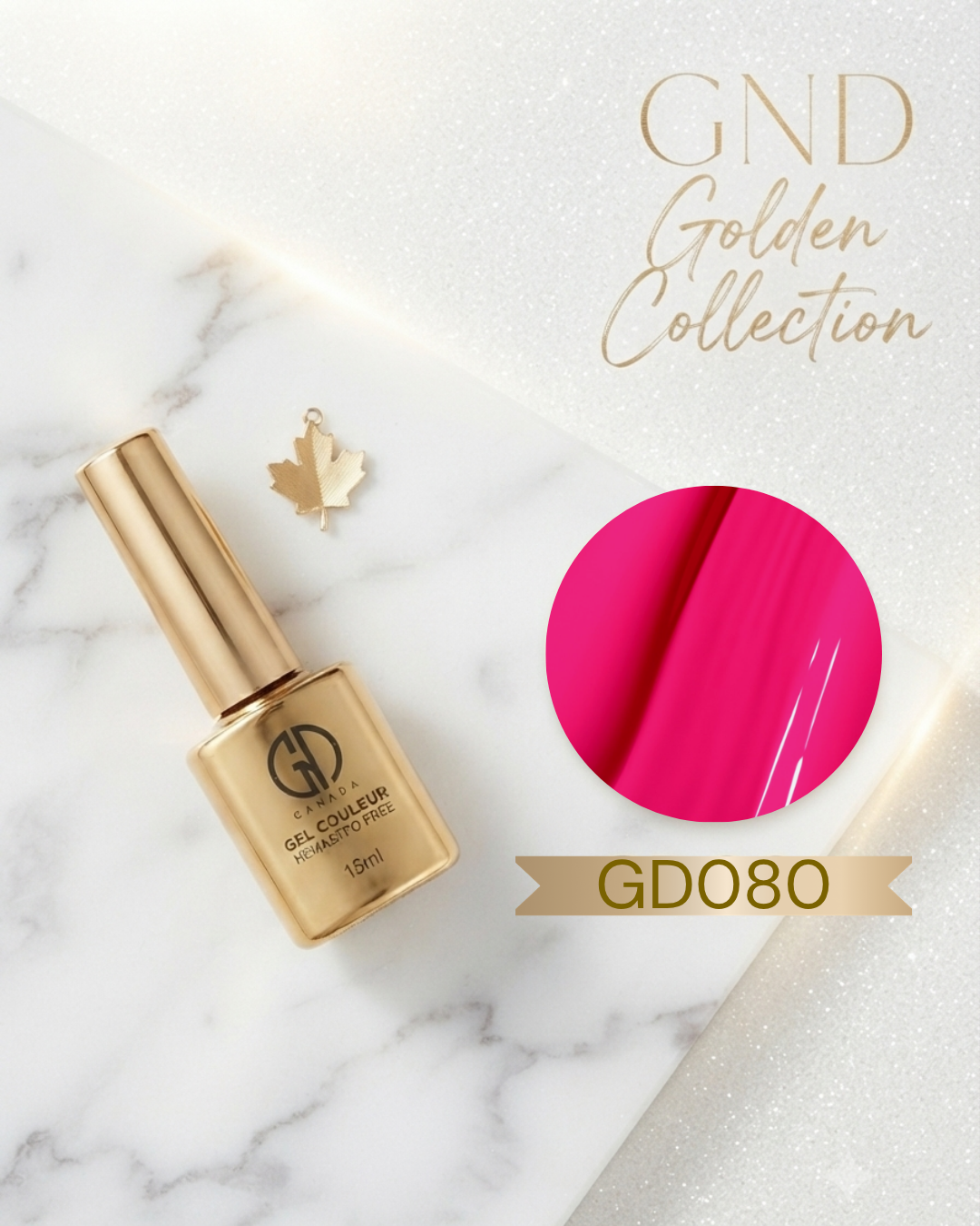 GND GOLDEN GEL COULEUR - GD080 - Secret Nail & Beauty Supply