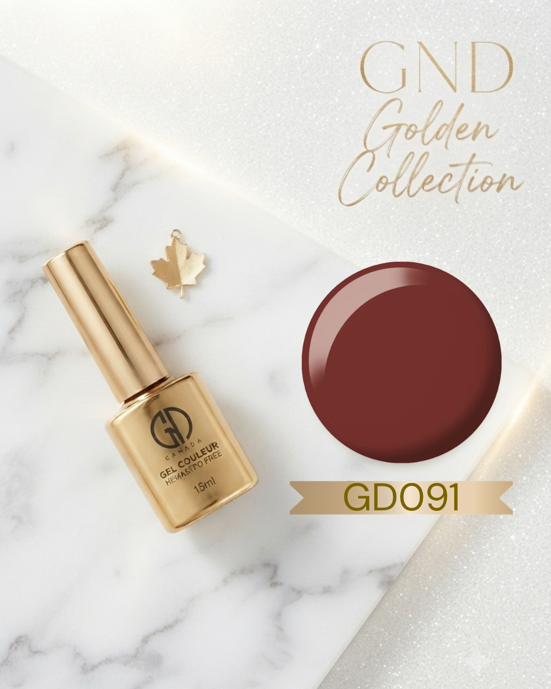 GND GOLDEN GEL COULEUR - GD091 - Secret Nail & Beauty Supply