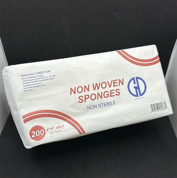 GND NON WOVEN SPONGES 4" X 4" , 4 PLY -  200/PKG - BUY 5 GET 1 FREE