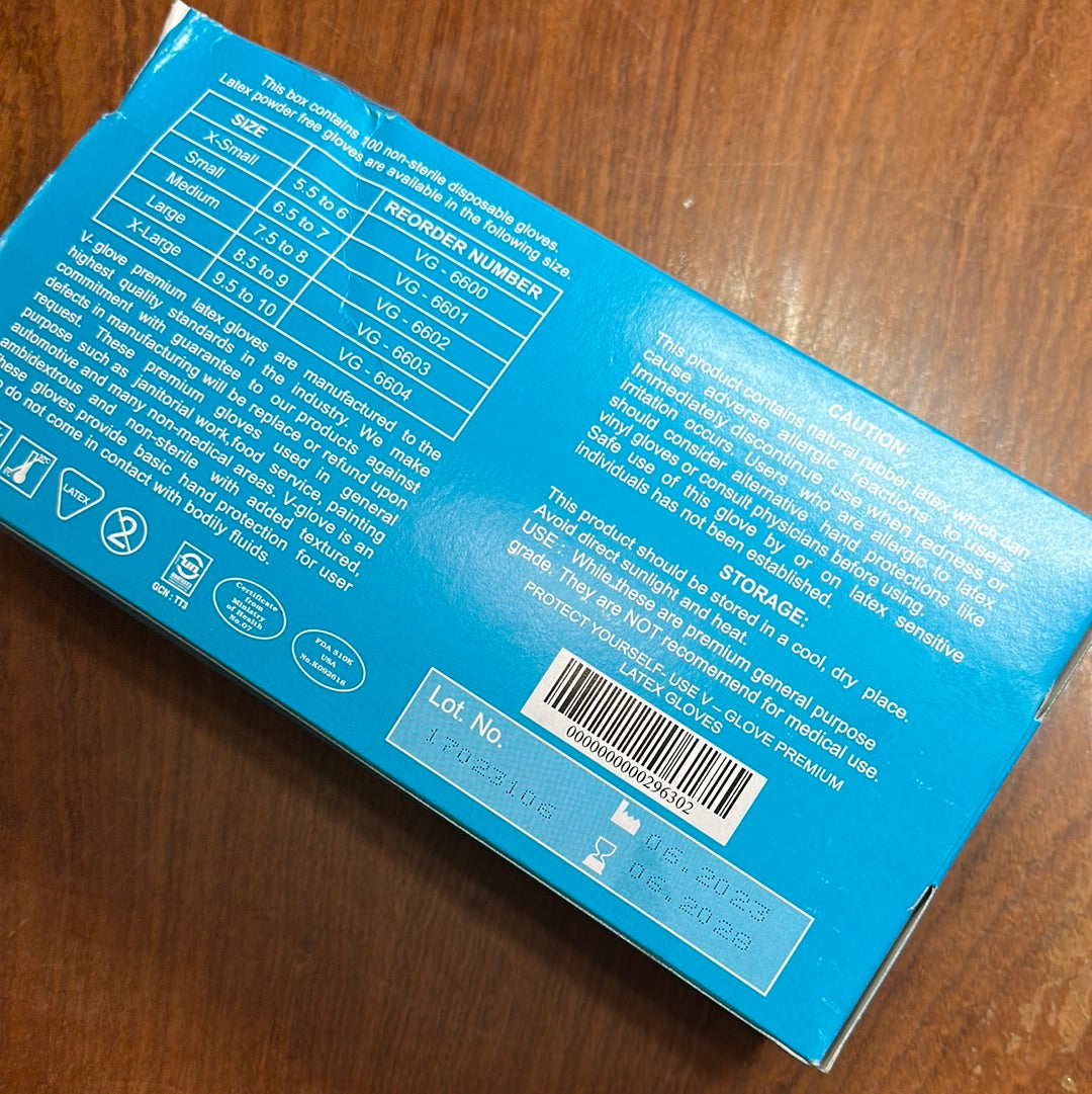 GND LATEX GLOVES POWDER FREE - SMALL