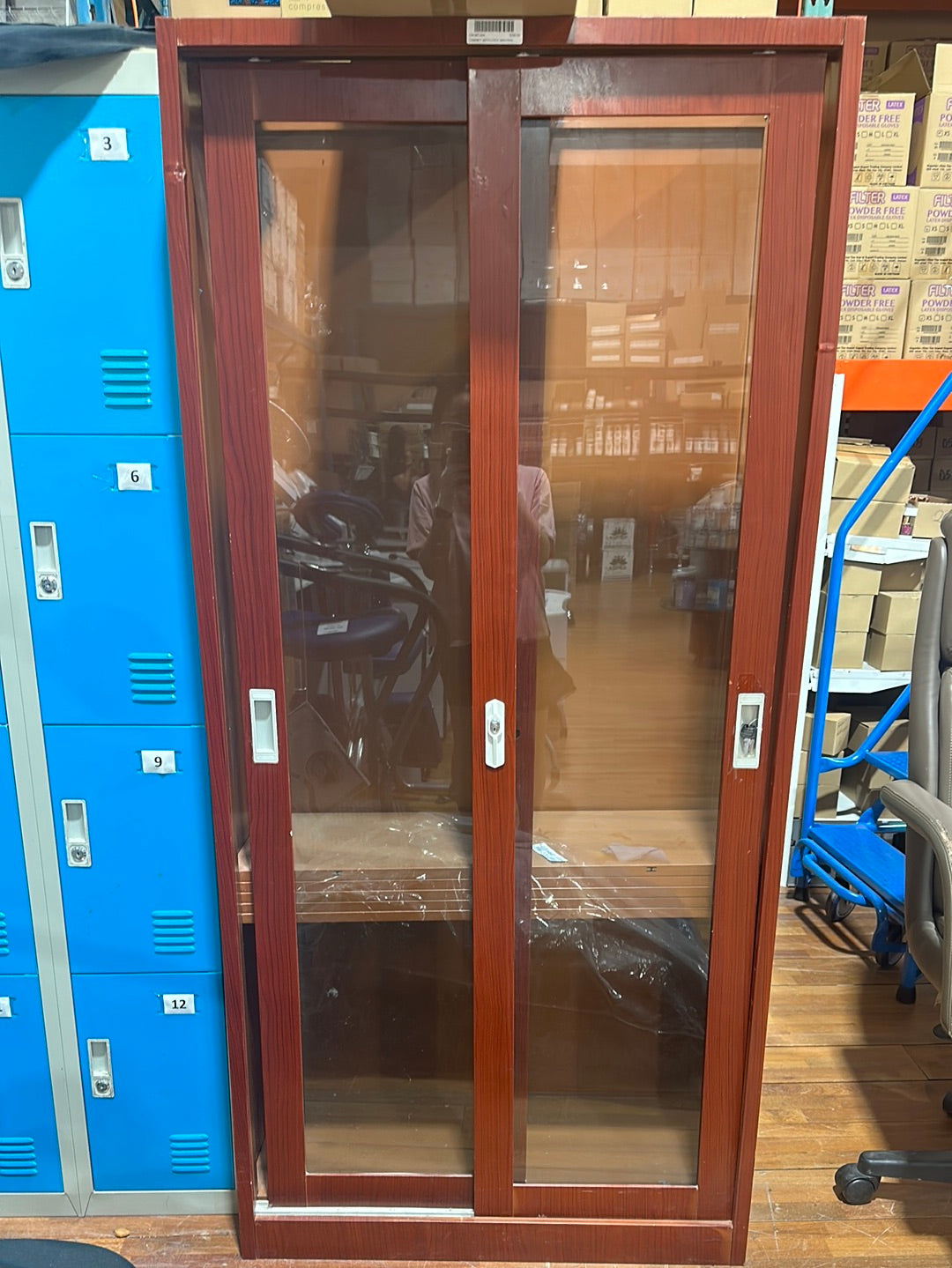 [PICK UP ONLY] CHI MT-004 CABINET WITH LOCK (BROWN)