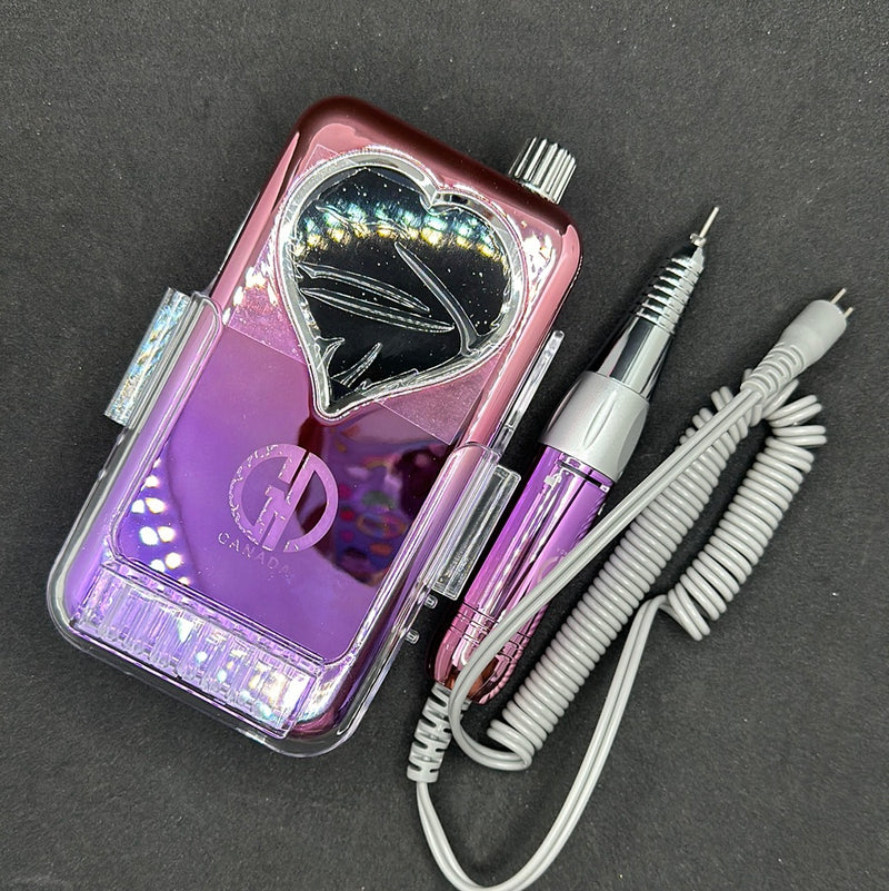 GND HYBRID RECHARGEABLE NAIL DRILL - HEART SHAPE SCREEN