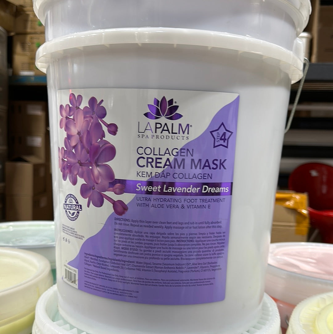 LAPALM COLLAGEN CREAM MASK 5 GALLON - SWEET LAVENDER