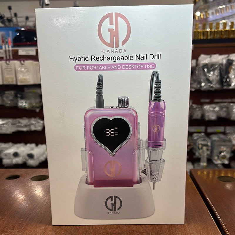 GND HYBRID RECHARGEABLE NAIL DRILL - HEART SHAPE SCREEN