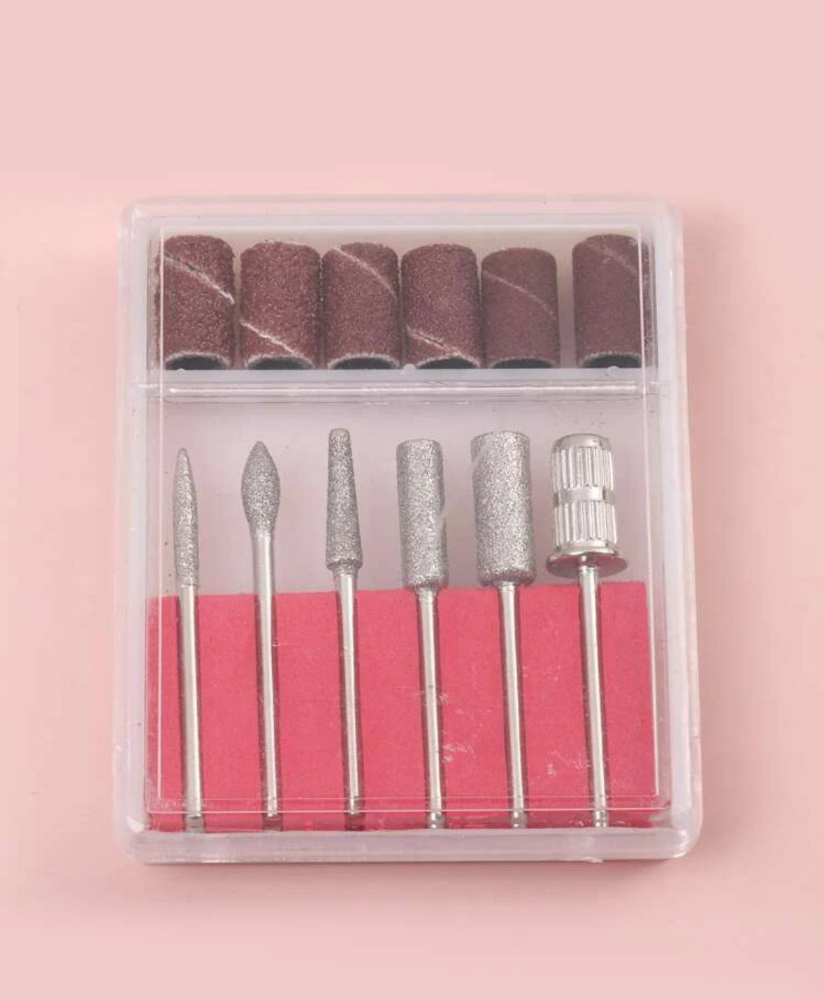 NAIL DRILL BITS & SAND BANDS 6PCS
