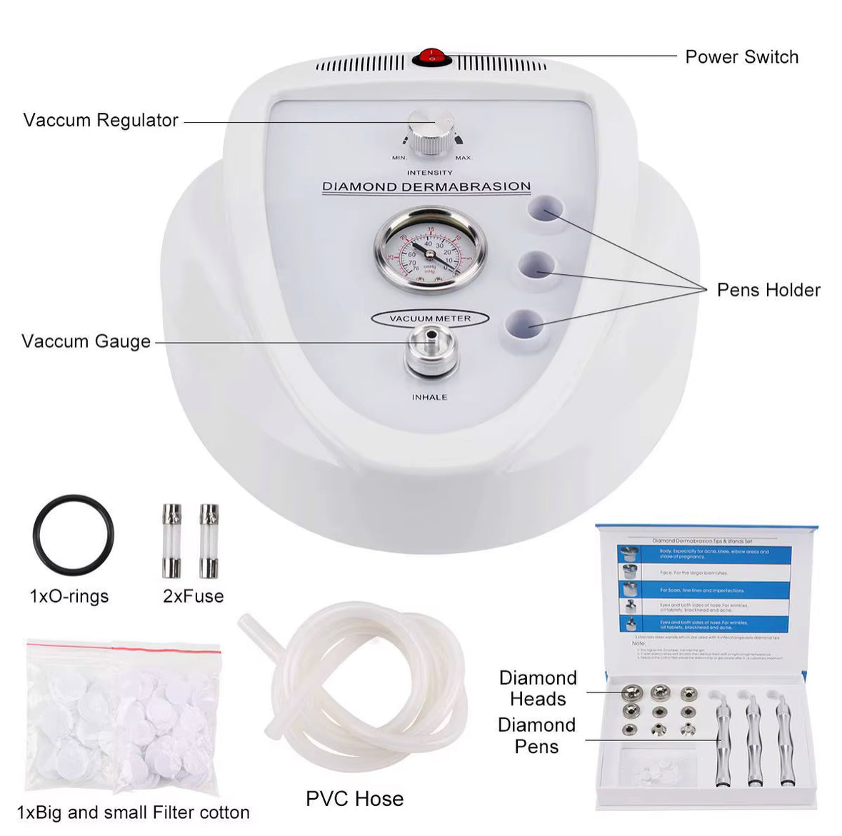 [CLEARANCE] CA DIAMOND MICRO DERMABRASION MACHINE - Secret Nail & Beauty Supply