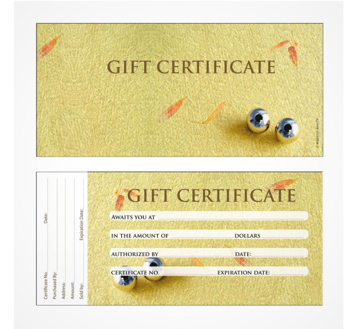 GC05 BERKELEY GIFT CERTIFICATE W/ ENVELOPE - BE HAPPY - Secret Nail & Beauty Supply