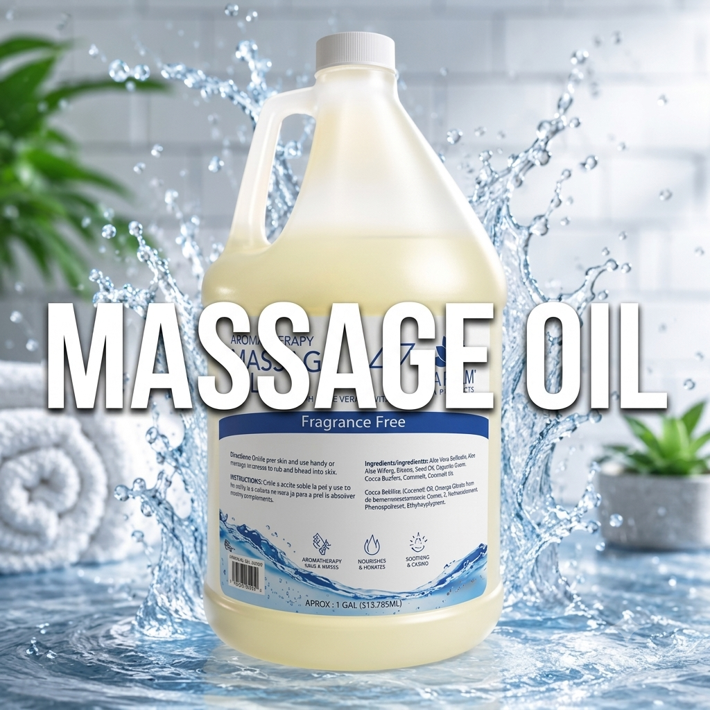 LAPALM MASSAGE OIL CLEAR (FRAGRANCE FREE) 1 GALLON