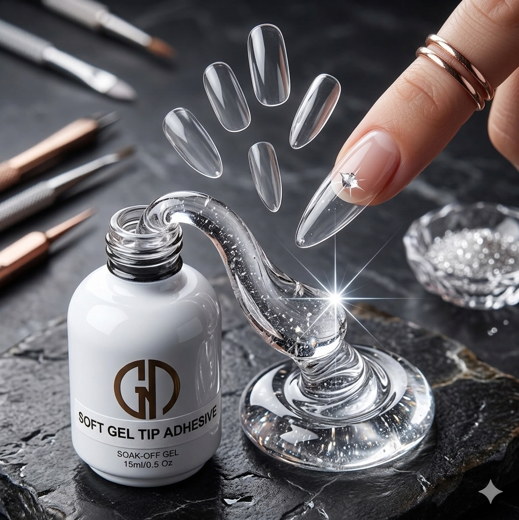 GND SOFT GEL TIP ADHESIVE 15 ML - Secret Nail & Beauty Supply