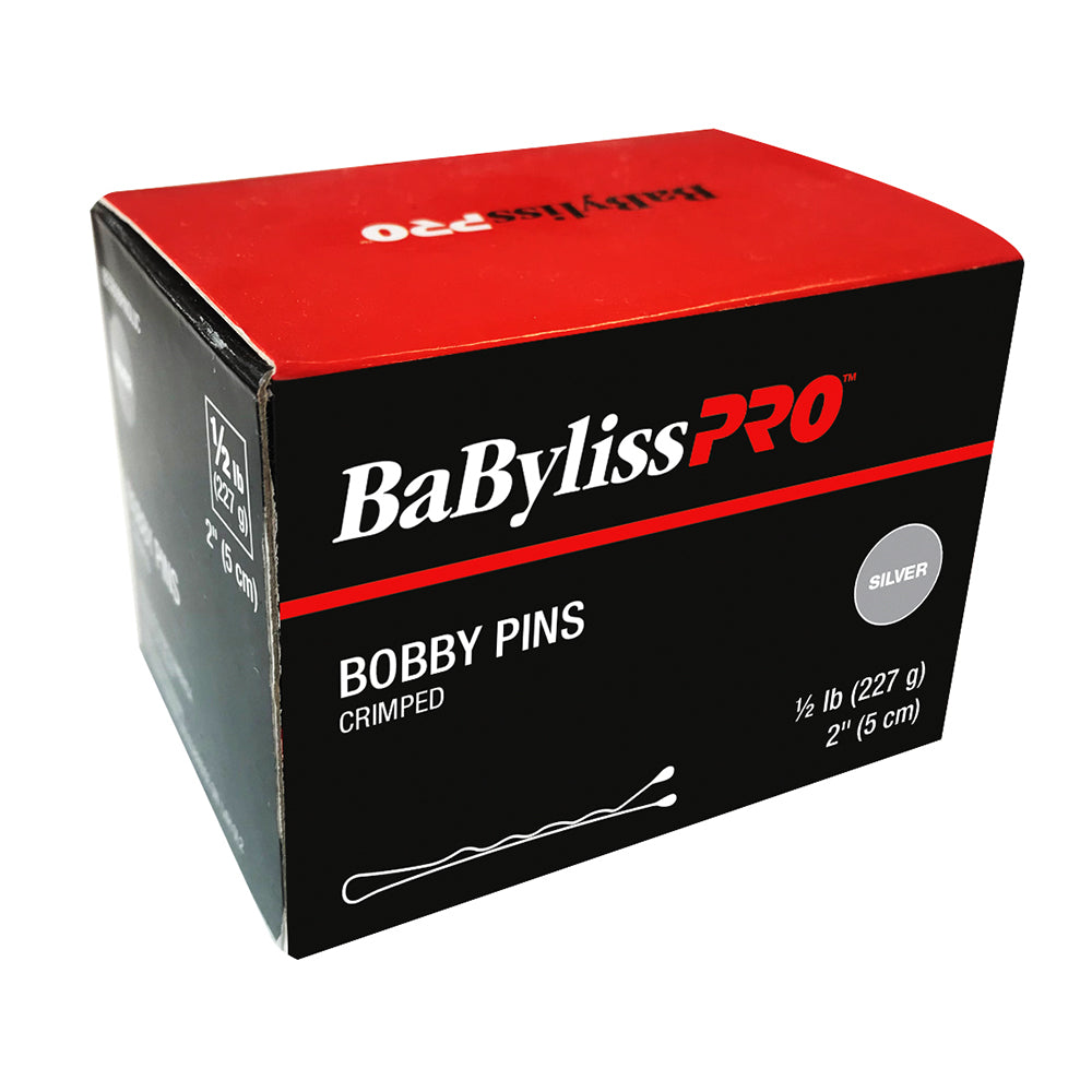 BESBOBPINSLUCC BABYLISS BOBBY PINS 1/2 LB-SILVER