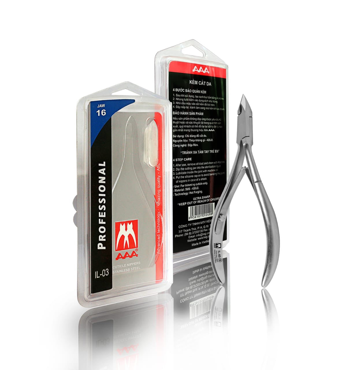 AAA CUTICLE NIPPER S.S IL-03 JAW 16