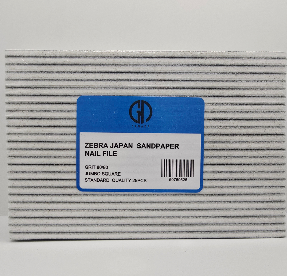 GND JUMBO SQUARE ZEBRA 80/80 JAPAN SANDPAPER - 25/PKG