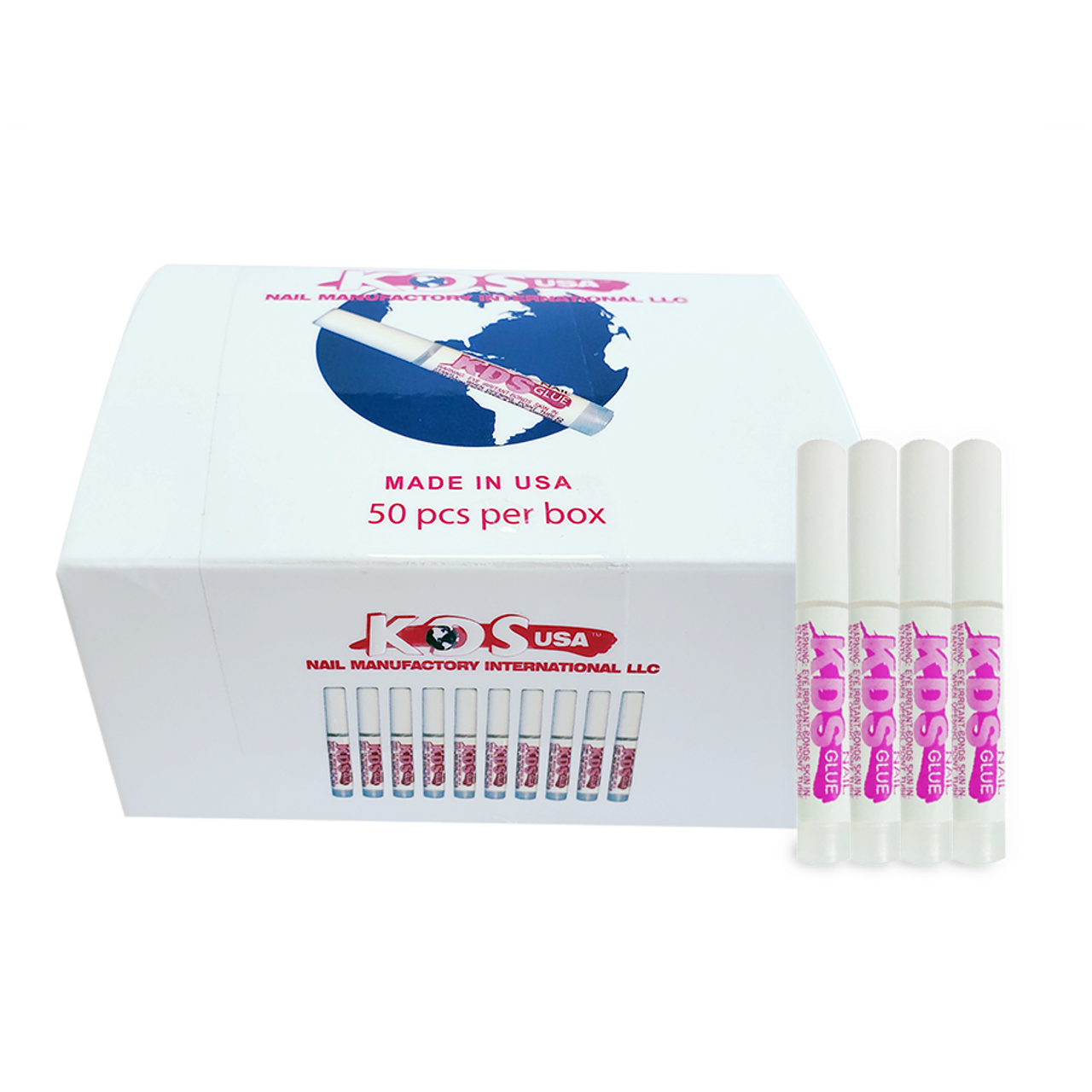 KDS GLUE STICK USA 2 G - 50 pcs/box - Secret Nail & Beauty Supply
