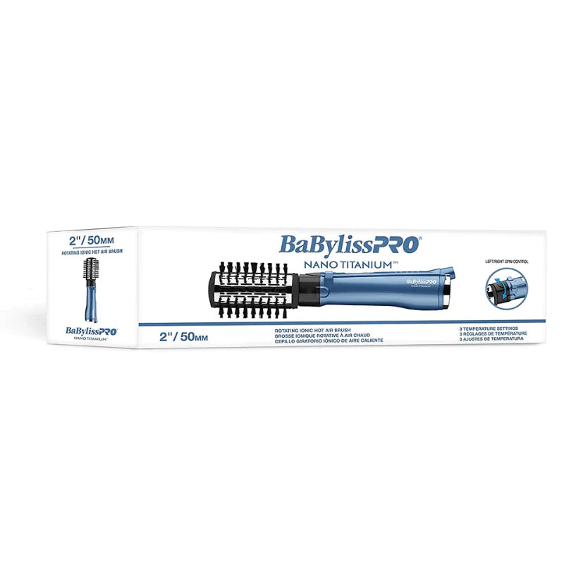 BABNT178C BABYLISS PRO NANO TITANIUM ROTATING HOT AIR BRUSH