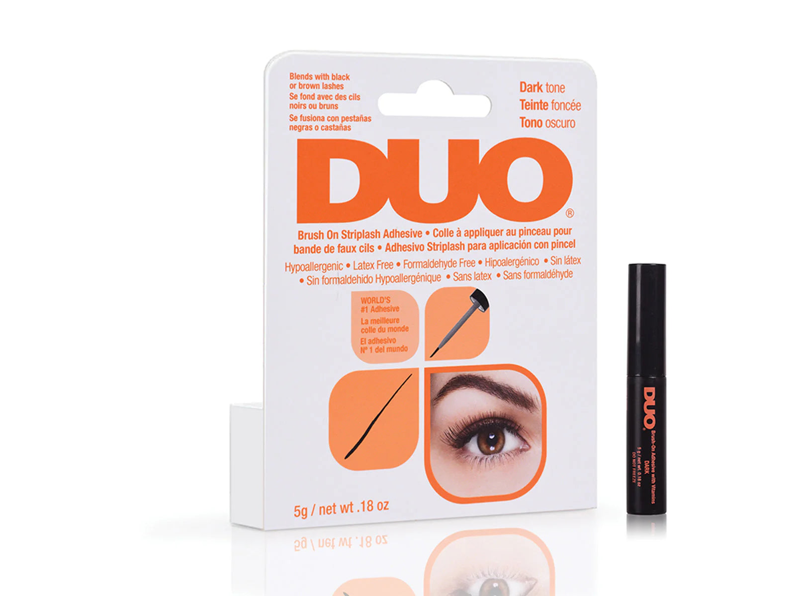 AMER 56896 DUO LASH ADHESIVE BRUSH ON-DARK