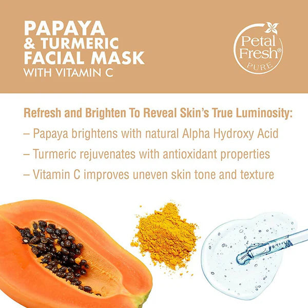 PF PAPAYA TURMERIC FACIAL MASK 7 OZ - Secret Nail & Beauty Supply