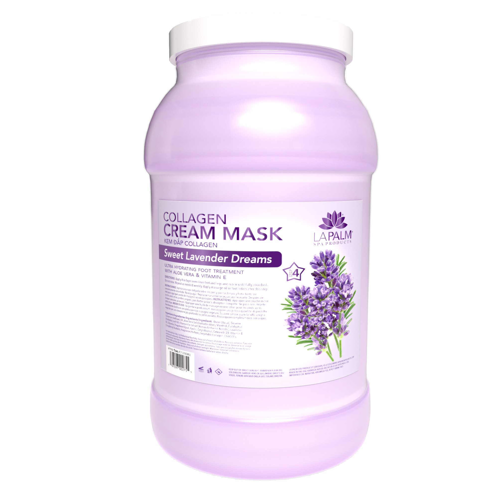 LAPALM COLLAGEN CREAM MASK SWEET LAVENDER DREAMS - GALLON