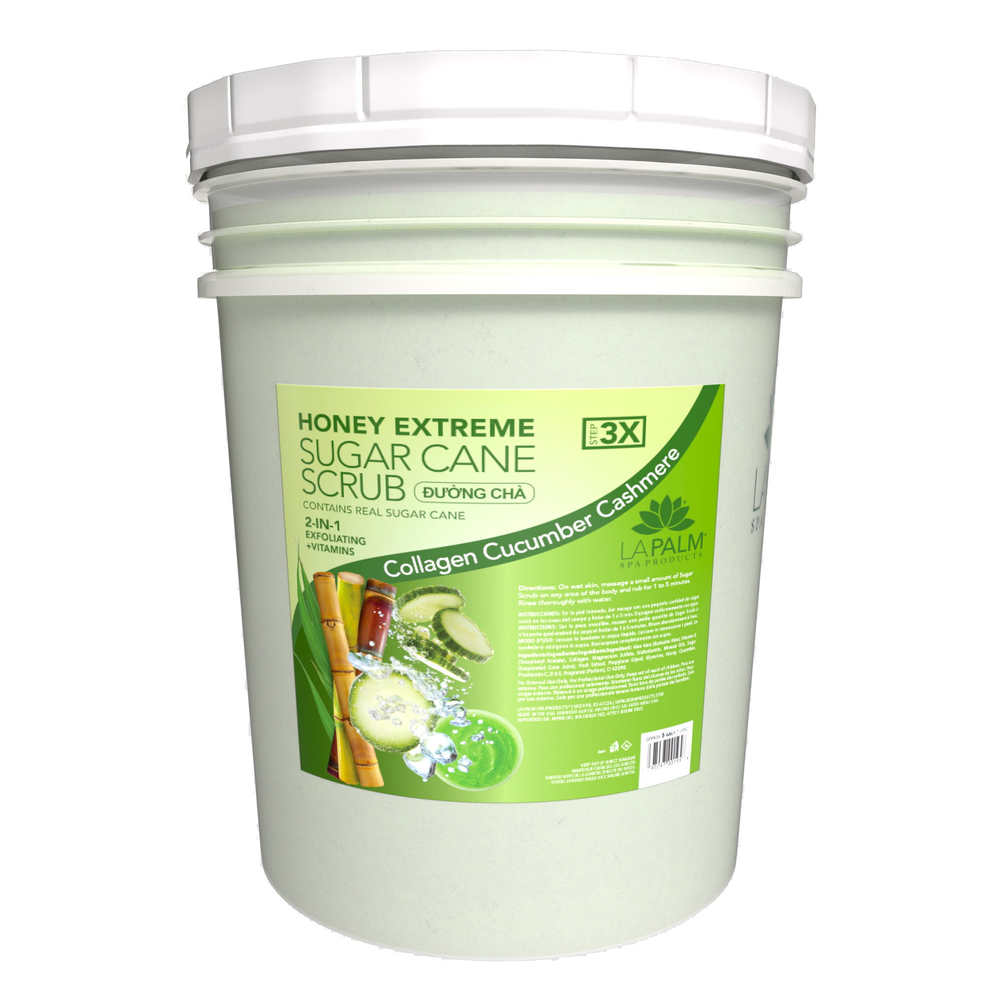 LAPALM HONEY EXTREME SUGAR CANE SCRUB - 5 GALLON