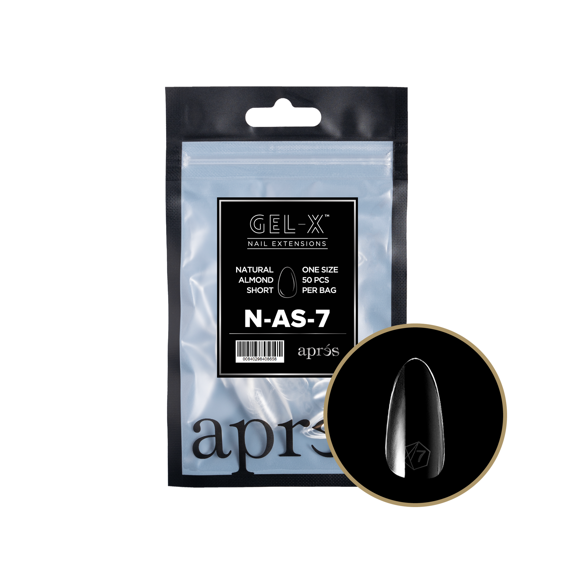 APRES TIP BAG - NATURAL ALMOND SHORT - 7