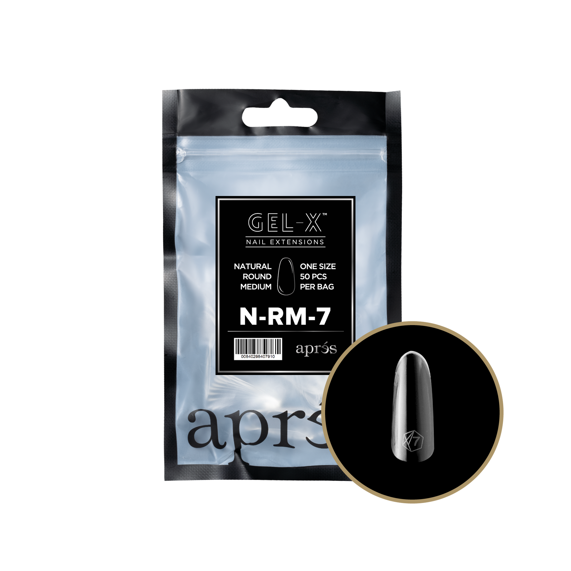 APRES TIP BAG - 7 - NATURAL ROUND MEDIUM