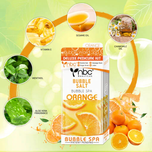 NBC Bubble Spa ORANGE - PEDICURE KIT