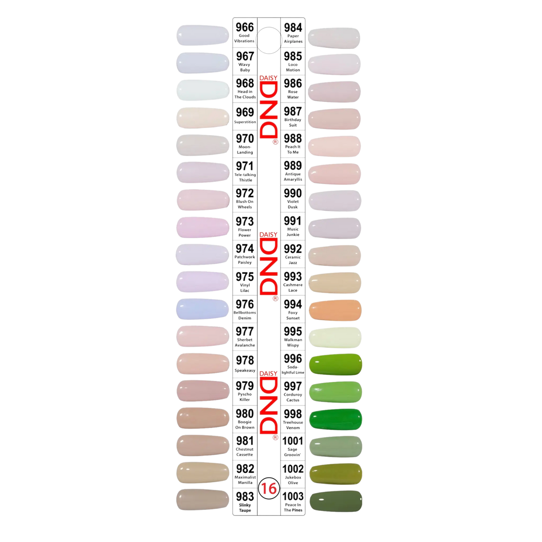 EXTRA 10% OFF - DND COMBO GEL & REGULAR - 36 COMBOS/SET
