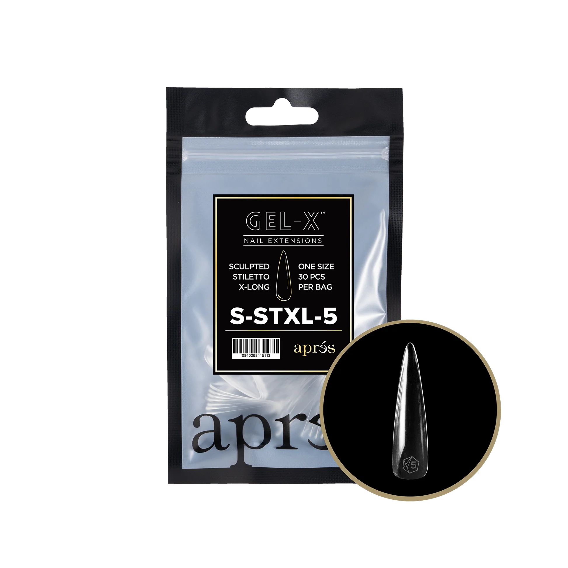 APRES TIP BAG - 5 - SCULPTED STILETTO EXTRA LONG