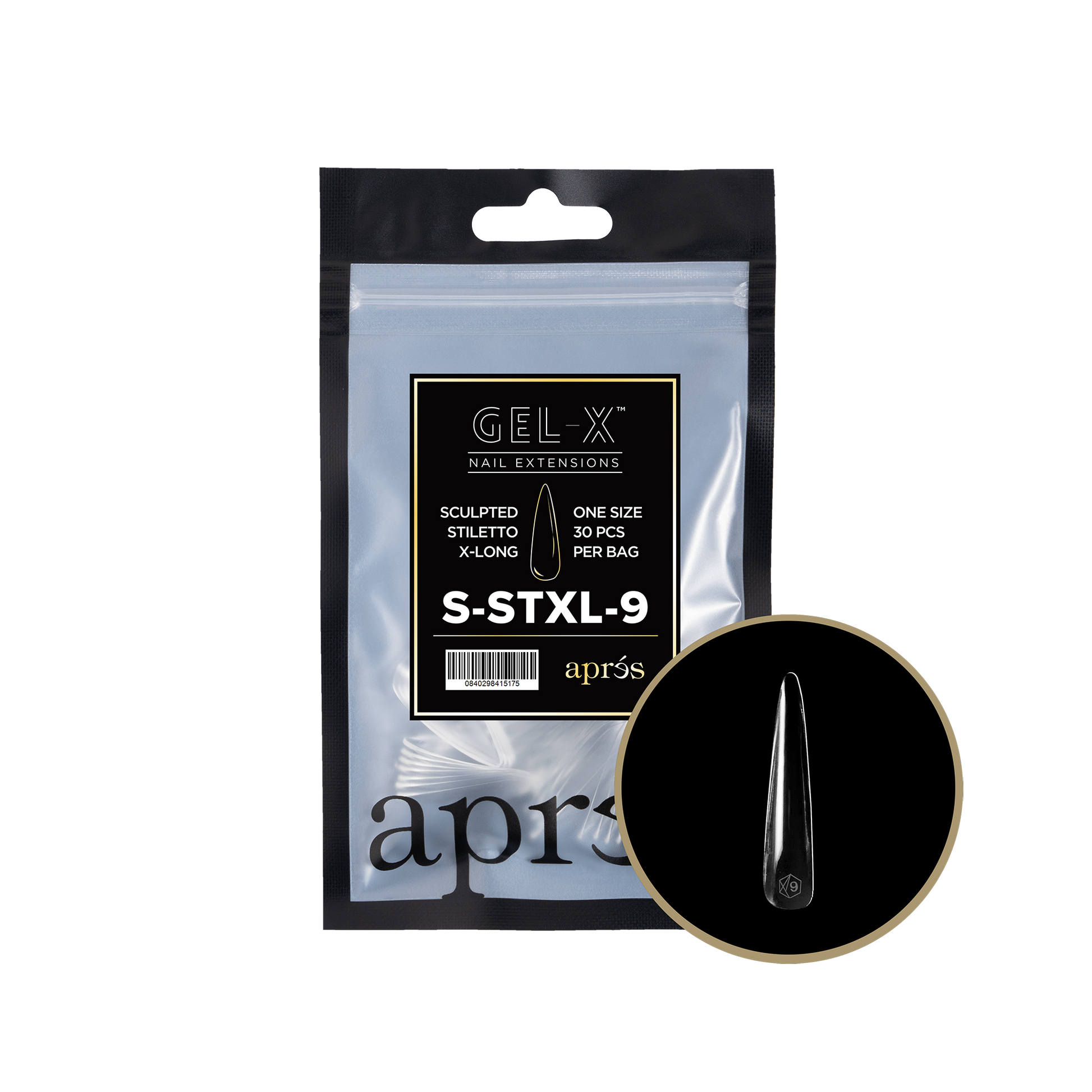 APRES TIP BAG - 9 - SCULPTED STILETTO EXTRA LONG