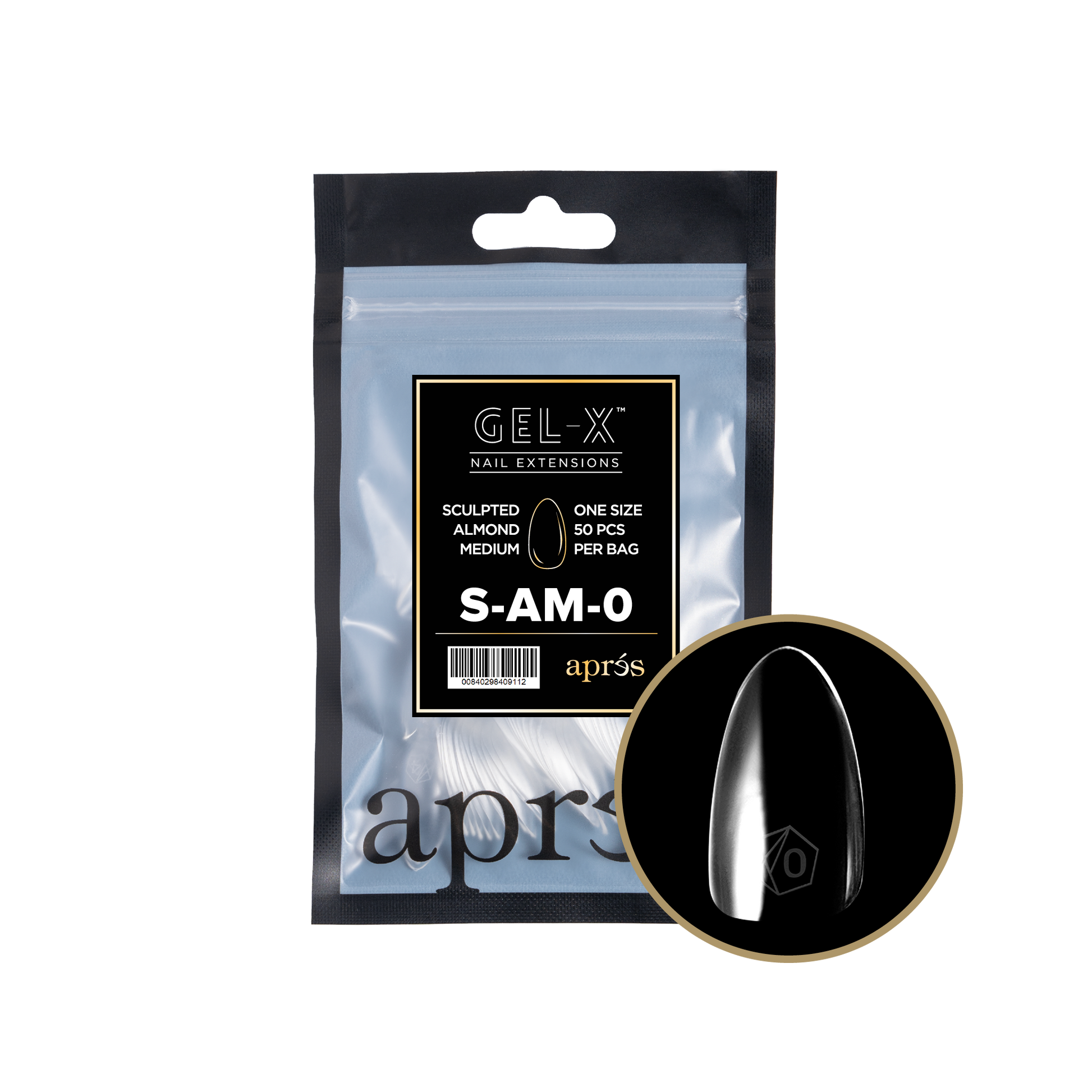 APRES TIP BAG - 0 - SCULPTED ALMOND MEDIUM