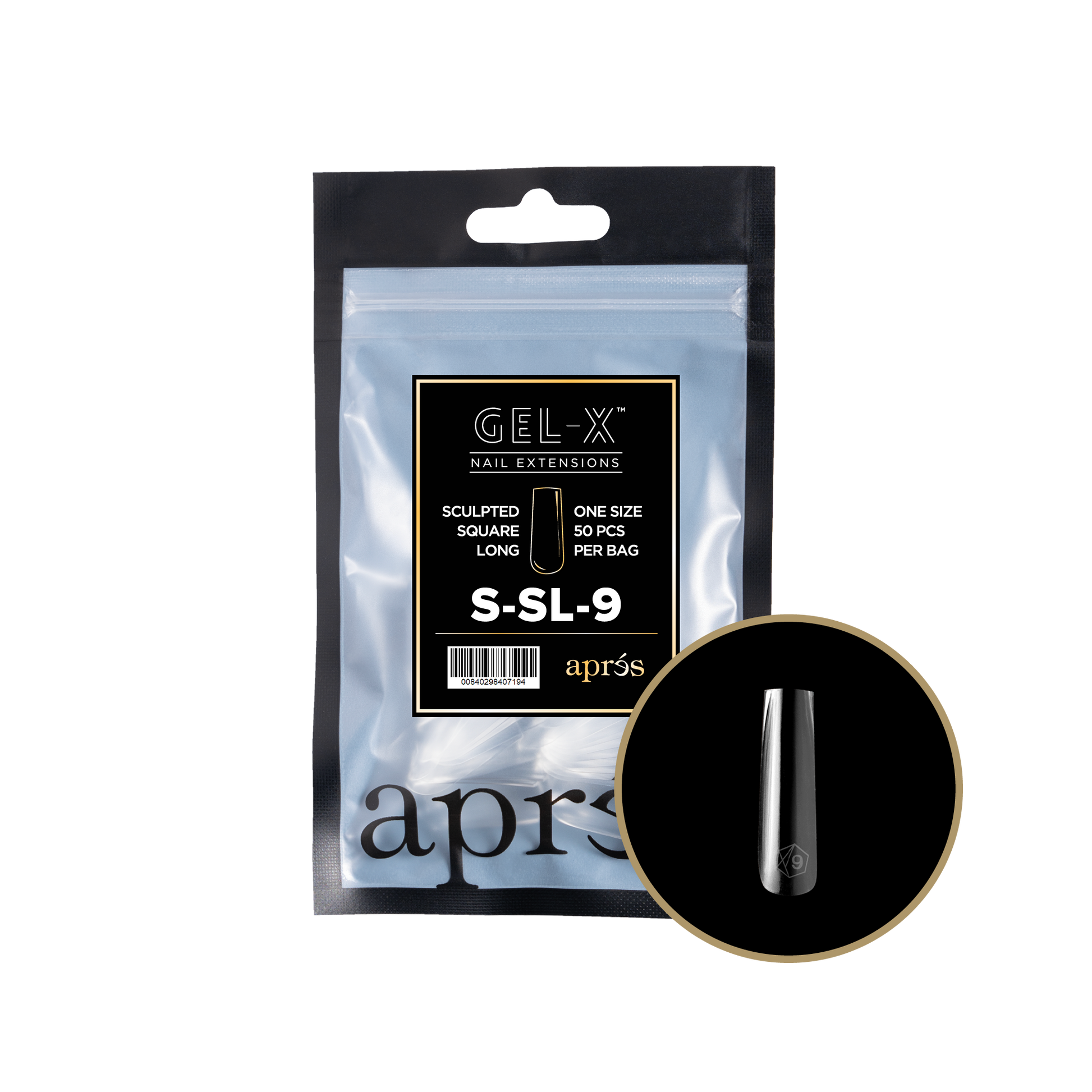 APRES TIP BAG - 9 - SCULPTED SQUARE LONG