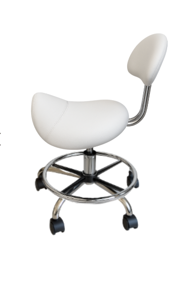 CR-2110 HYDRAULIC STOOL - BLACK/WHITE