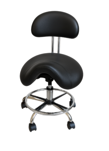 CR-2110 HYDRAULIC STOOL - BLACK/WHITE