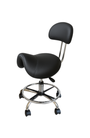 CR-2110 HYDRAULIC STOOL - BLACK/WHITE