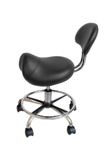 CR-2110 HYDRAULIC STOOL - BLACK/WHITE