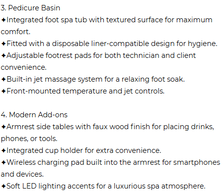 CROWN SPA CHAIR MODEL Z - 4 COLORS