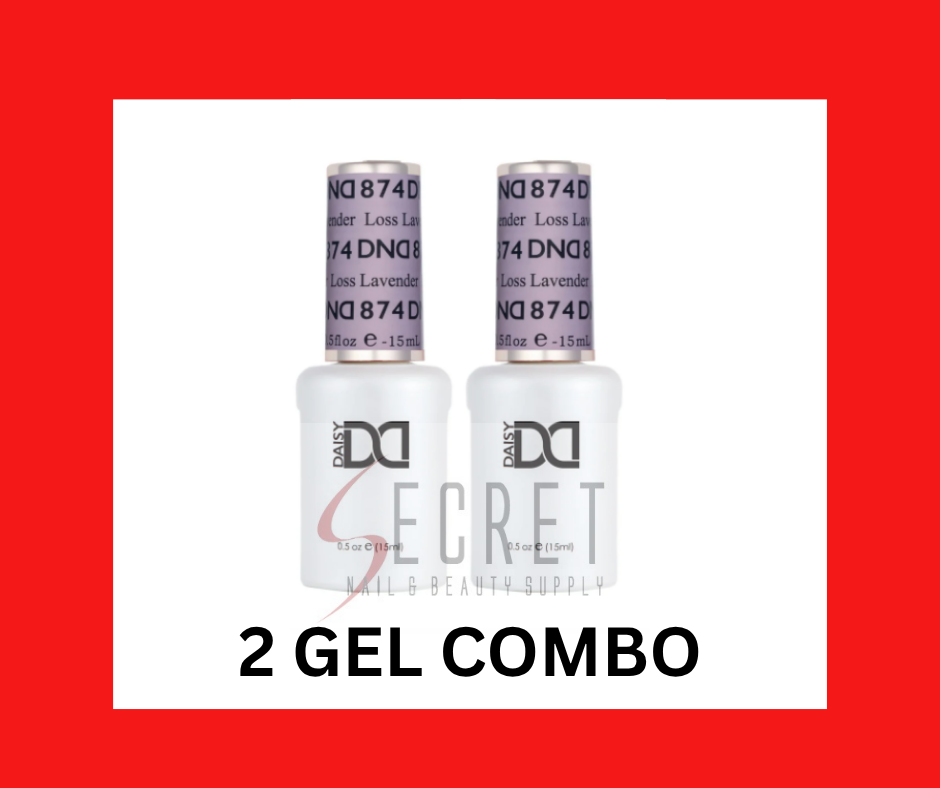 2 GEL COMBO - DND 874 Loss Lavender
