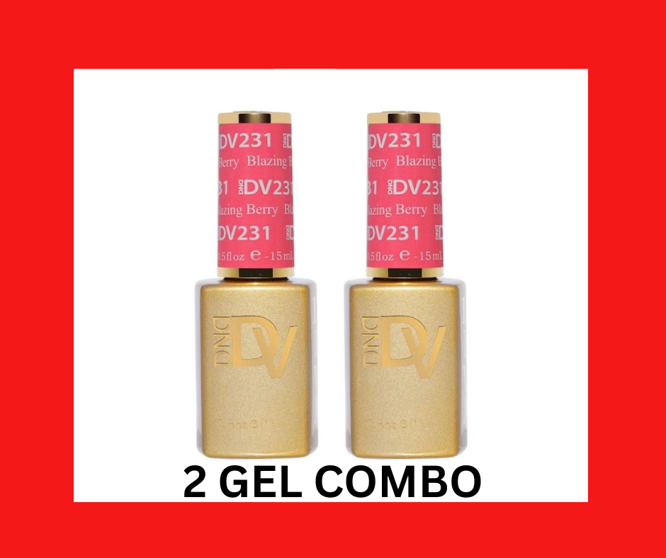 2 GEL COMBO - DIVA 231 Blazing Berry