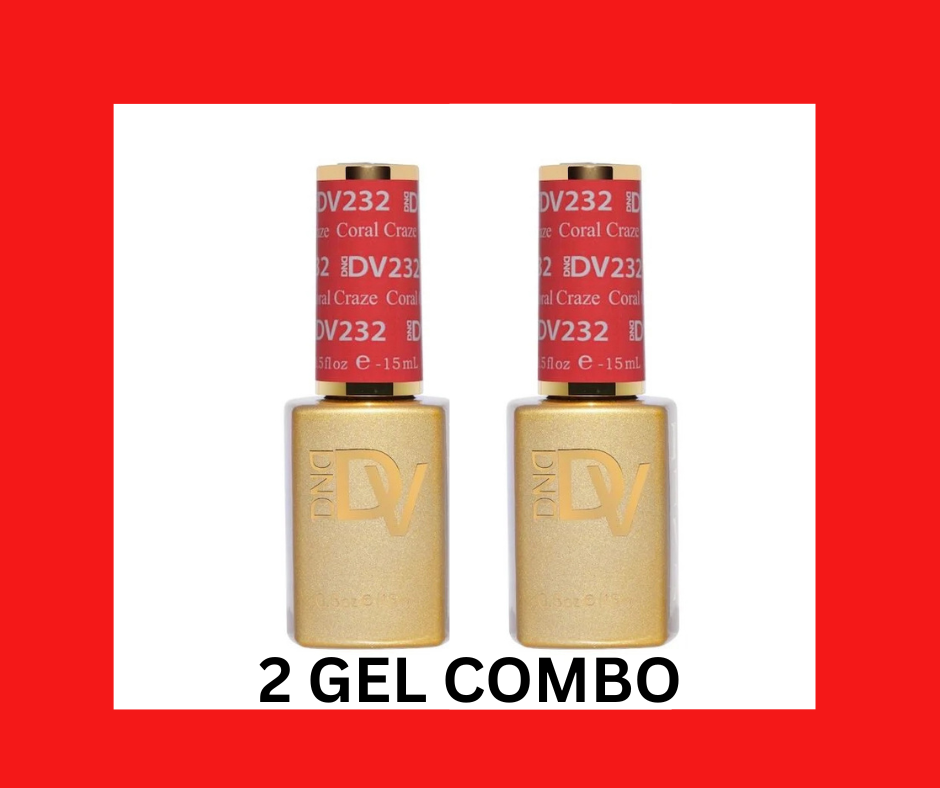 2 GEL COMBO - DIVA 232 Coral Craze