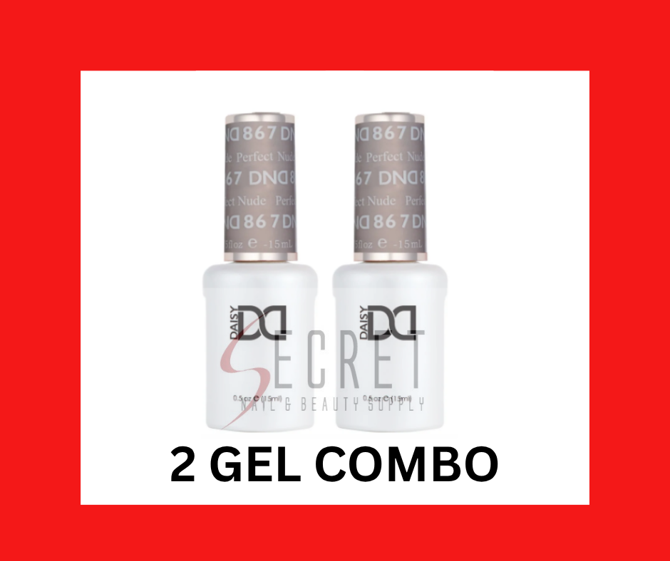 2 GEL COMBO - DND 867 Perfect Nude