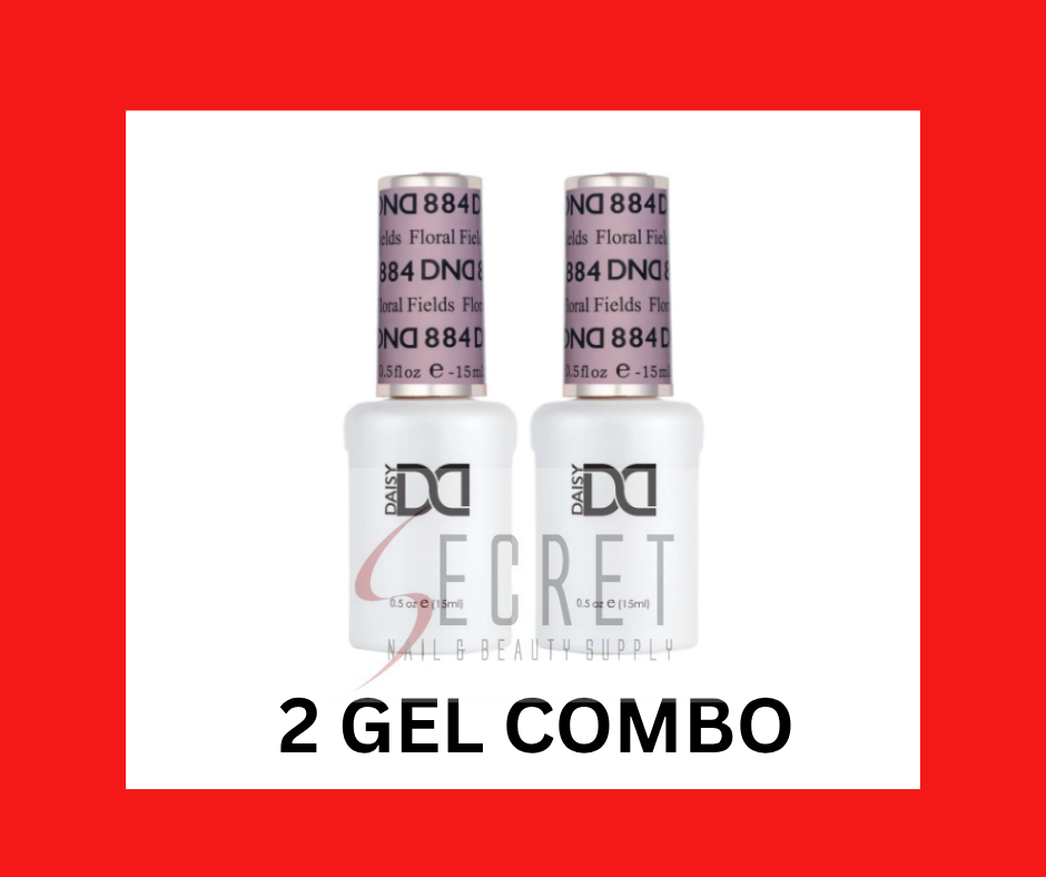 2 GEL COMBO - DND 884 Floral Fields