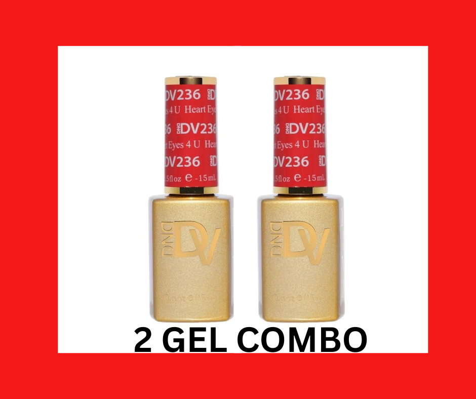 2 GEL COMBO - DIVA 236 Heart Eyes 4 U